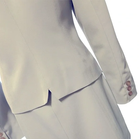 BEBE Light Gray Blazer and Dress Set - Picture 7 of 11